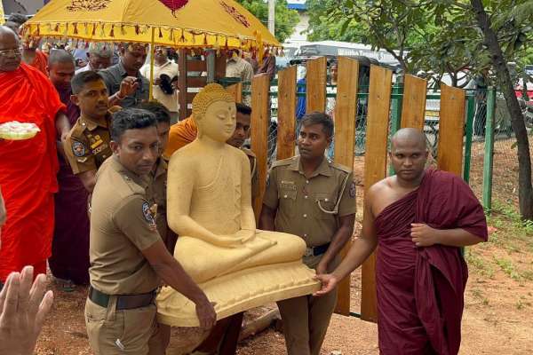 ஈழ மண்ணில் புத்தர் சிலையை நிறுவி அடாவடி ஆதிக்கப்போக்கில் பிக்குகள்: தொல்.திருமாவளவன் கண்டனம் | Gautama Buddha Ancient Thol Thirumavalavan