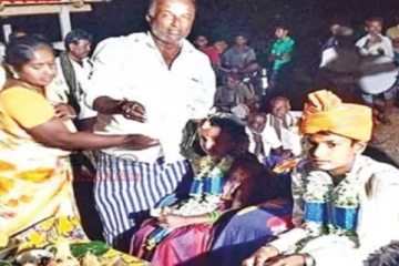 கர்நாடகாவில் நல்ல மழை பெய்ய 2 சிறுவர்களுக்கு நடந்த வினோத திருமணம்!