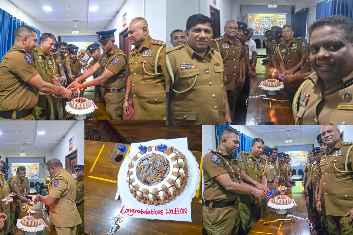 டிக்கோயா தம்பதி கொலை; கேக் வெட்டி கொண்டாட்டம்! | Police Officers Honored Solving Dickoya Murder
