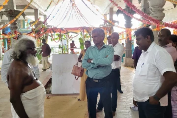 முல்லைத்தீவு - ஒட்டன் குளம் சிவன் ஆலயத்திற்கு சாள்ஸ் நிர்மலநாதன் கள விஜயம்(Photos)