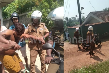නිවසකට පැන පුද්ගලයෙකුට වෙඩි තබා පොලිසිය පලා යයි. (VIDEO)