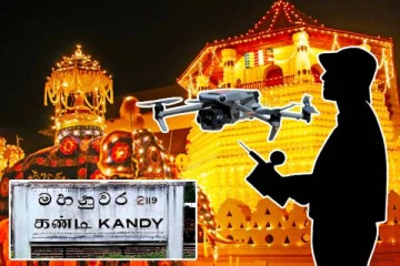 தலதா மாளிகையை ஆளில்லா விமானம் மூலம் புகைப்படம் எடுத்தவர் கைது!