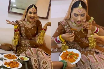 மாப்பிள்ளைக்கு தெரியாமல் மணப் பெண் செய்த காரியம்... பிறகு கொடுத்த கியூட் ரியக்சன்!