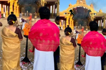 Jaffnaவில் உள்ள நல்லூர் முருகன் கோவிலுக்கு தனது மகளுடன் சென்றுள்ள தமிழ் சினிமா பிரபலம்... யார் பாருங்க