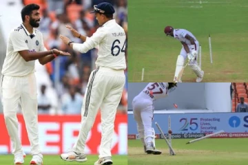 நிலத்தை பிய்த்துக்கொண்டு பறந்த ஸ்டம்புகள்! மேற்கிந்திய தீவுகளை நொறுக்கிய பும்ராவின் வீடியோ