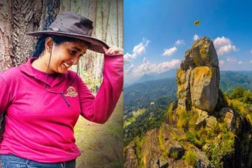 பாறையில் இருந்து விழுந்த யுவதி மரணம்