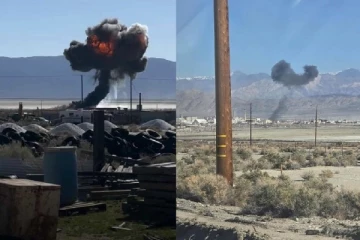 செங்குத்தாக தரையில் விழுந்து நொறுங்கிய F-16 விமானம்: பதறவைக்கும் வீடியோ காட்சி