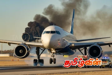 ஓடுபாதையில் திடீரென பற்றிய தீ.. 275 பயணிகளுடன் திரும்பிய அமெரிக்க விமானம்