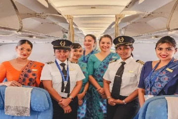 மகளிர் தின ஸ்பெக்ஷல்; இலங்கையில் இருந்து தமிழ்நாட்டுக்கு பெண்கள் இயக்கிய விமானம்!(Photos)