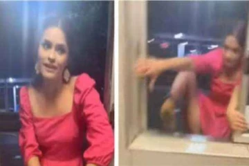 ஆர்டரை மறுத்த உணவகம்... ஏறி குதித்து இளம்பெண் செய்த சம்பவம்; வைரல் வீடியோ!