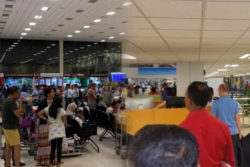 கட்டுநாயக்க விமான நிலையத்தில் ஏற்பட்ட குழப்பமான நிலைமை