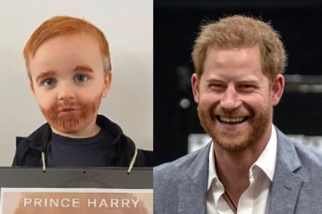 இளவரசர் ஹரி போல் அலங்கரித்து நின்ற பிரித்தானிய சிறுவன்., வைரல் புகைப்படம்