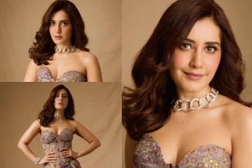 காந்த கண்களால் ரசிகர்களை கயிறுகட்டி இழுக்கும் நடிகை ராஷி கன்னா.. கிளாமர் போட்டோஷூட்