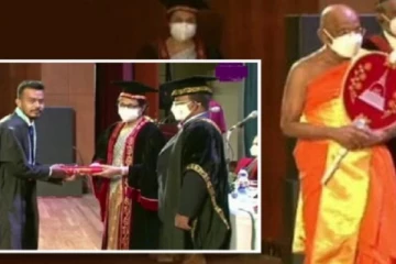 முருத்தெட்டுவே ஆனந்த தேரரிடம் விருதுகளை பெற மறுத்த கொழும்பு பல்கலை மாணவர்கள்
