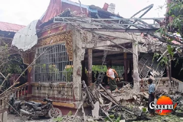මියන්මාරයේ බෞද්ධ ආරාමයකට ගුවන් ප්‍රහාරයක් - 23ක් මරුට