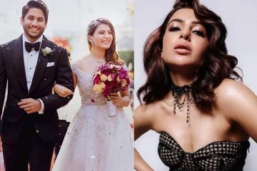 திருமண ஆடையில் நடிகை சமந்தா!! உச்சக்கட்ட கவர்ச்சி புகைப்படத்தால் மயங்கும் ரசிகர்கள்..