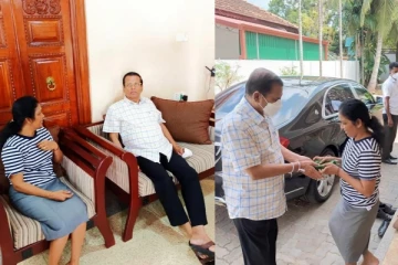 බුකිය උණුසුම් කරමින් හිටපු ජනපති මෛත්‍රී සහ විජයකලා හමුවෙයි..යාපනයට ගිය හේතුව මෙන්න.(PHOTOS)