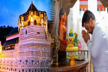 மல்வத்து - அஸ்கிரி மகாநாயக்க தேரர்களை சந்தித்து ஆசிபெற்ற ஜனாதிபதி
