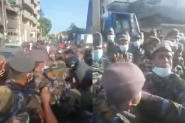 மொரட்டுவை எரிபொருள் நிரப்பு நிலையத்தில் மோதல் (காணொளி)