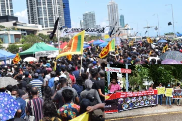 மீண்டும் களமிறங்கிய காலிமுகத்திடல் போராட்டக்காரர்கள் - காணொளி