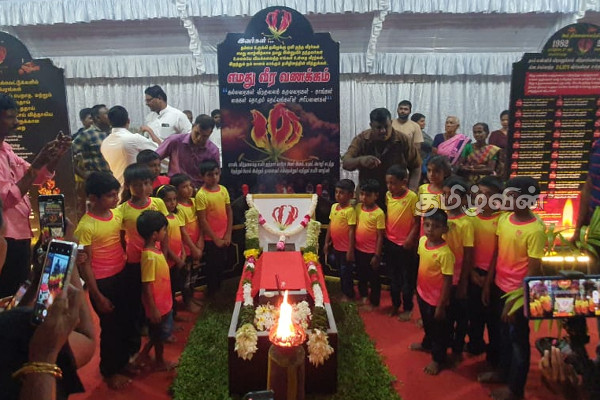 யாழில் திறந்து வைக்கப்பட்டுள்ள மாவீரர்களின் பெயர் பொறிக்கப்பட்ட கல்வெட்டு (Photos) | Maverar Day Rememberance In Jaffna