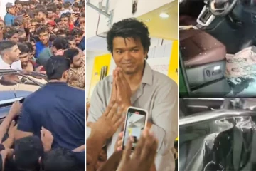 விஜய் வருகையால் ஸ்தம்பித்த கேரளா; கூட்ட நெரிசலில் நொறுங்கிய கார் - வைரல் Video!