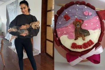 தனது நாய்க்குட்டியின் பிறந்தநாளை கியூட்டாக கொண்டாடிய ஷ்ரத்தா கபூர்