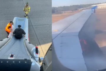 அமெரிக்காவில் மற்றுமொரு பரபரப்பு; புறப்பட தயாரான விமானத்தில் தீ; அலறிய பயணிகள்