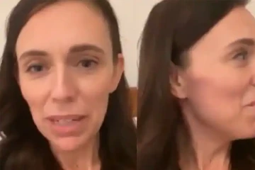 தூக்கம் கலைந்து இடையே வந்த மகள்..!  நியூசிலாந்து பிரதமரின்  க்யூட் வீடியோ!!