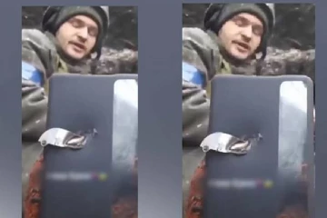 பாய்ந்துவந்த தோட்டாவை தடுத்து நிறுத்தி உக்ரைன் வீரரின் உயிரை காத்த செல்போன்!