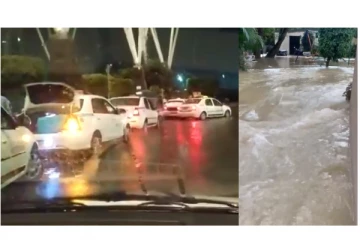 பெங்களூரில் விடிய விடிய பெய்யும் கனமழை - சாலைகளில் பெருக்கெடுத்து ஓடும் வெள்ளம் - வைரல் வீடியோ