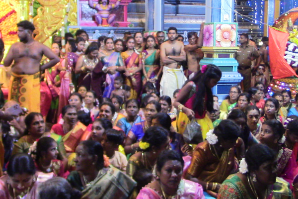 திரெளபதி அம்மன் ஆலயத்தில் தீ மிதிப்பு விழா; பக்தர்கள் பரவசம் | Fire Trampling Draupadi Amman Temple In Puttalam