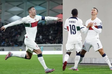 யூரோ தகுதிச்சுற்றில் தெறிக்கவிட்ட ரொனால்டோ! போர்த்துக்கல் கோல் மழை