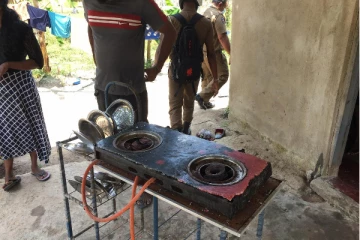 வள்ளுவர்புரம் பகுதியில் எரிவாயு அடுப்பு வெடிப்பு (Photos)