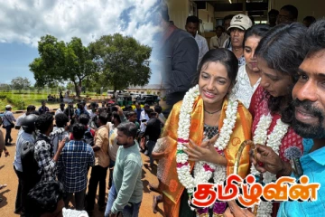 தாய்நாடு திரும்பிய யாழ். குயில் பிரியங்கா: வரவேற்க திரண்ட மக்கள்