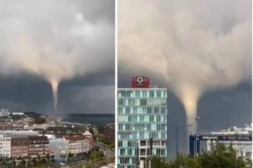 ஜேர்மன் நகரை தாக்கிய பெரிய சூறாவளி: வெளியான திகிலூட்டும் காட்சி