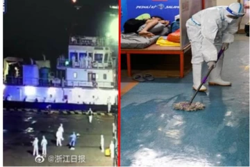 கொரோனா சிகிச்சை மையமாக மாறிய கப்பல் - எங்கு தெரியுமா?