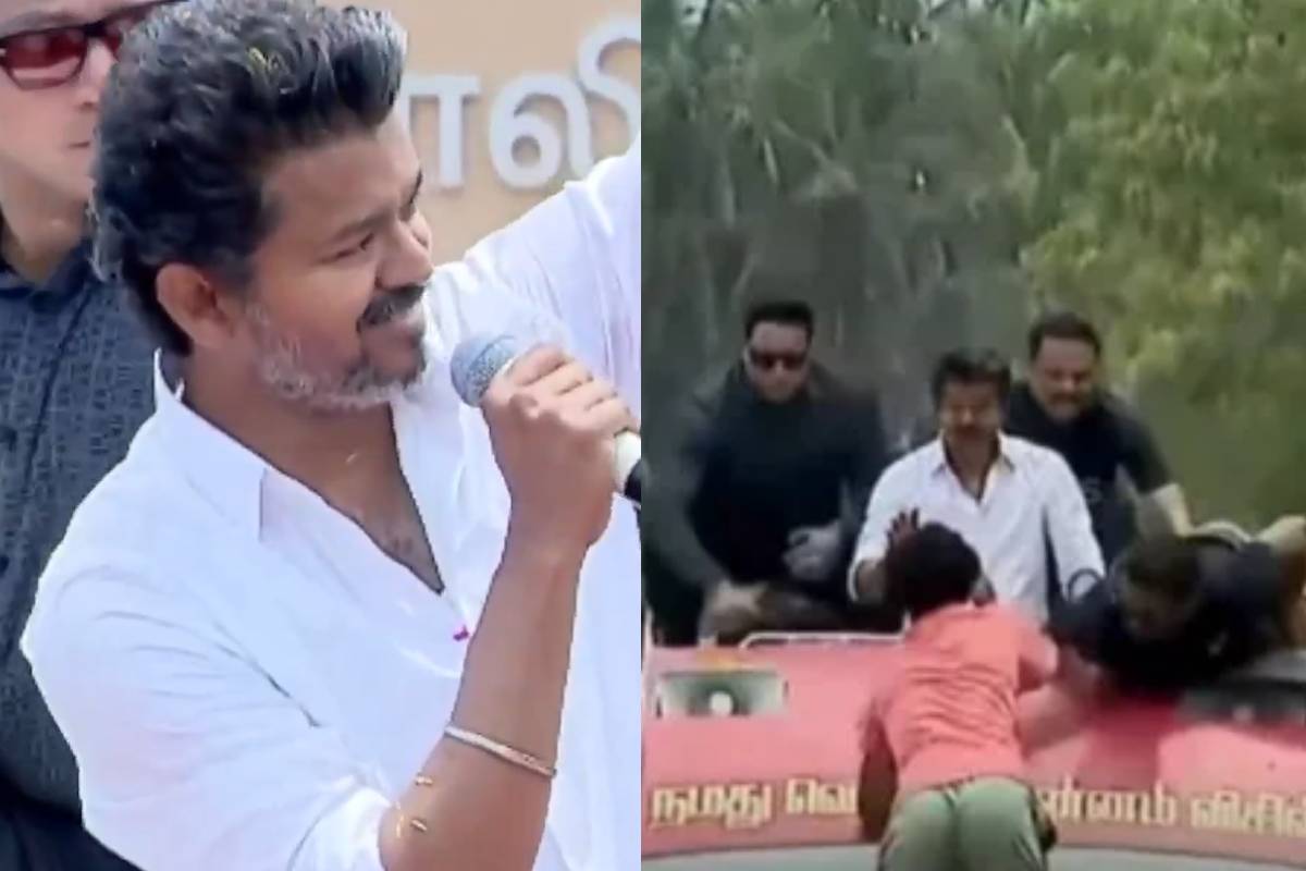 TVK விஜய் பிரச்சார வாகனத்தில் தாவிய சிறுவன்!! பரபரப்பான புதுச்சேரி.. | Tvk Leader Vijay Campaigned In Puducherry TVK விஜய் பிரச்சார வாகனத்தில் தாவிய சிறுவன்!! பரபரப்பான புதுச்சேரி.. | Tvk Leader Vijay Campaigned In Puducherry