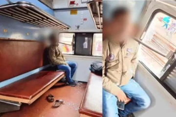 ஜன்னலோரம் பயணித்த ரயில் பயணிக்கு நேர்ந்த பரிதாபம்! அலறிய பயணிகள்