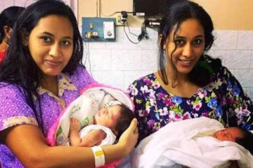 ஒரே நாளில் திருமணம் செய்து ஒரே நாளில் தாயாக மாறிய இரட்டை சகோதரிகள்! ஆச்சரிய சம்பவம்