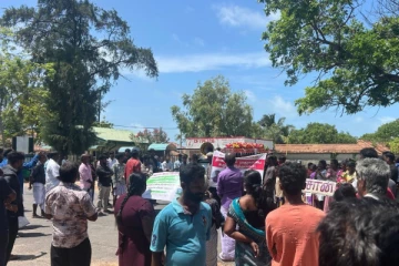 புங்குடுதீவில் கொலை செய்யப்பட்டவருக்கு நீதி கோரி போராட்டம்