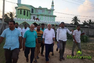 கல்முனை கடலரிப்பினால் ஏற்பட்ட பாதிப்பு! களத்தில் இறங்கிய ரவூப் ஹக்கீம் குழுவினர்