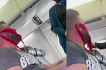 உள்ளாடை மாஸ்க்! விமானத்தில் சண்டையிட்ட பயணியால் பரபரப்பு