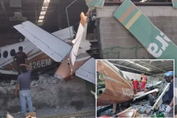 மெக்சிகோவில் கட்டுப்பாட்டை இழந்து விபத்துக்குள்ளான உலங்குவானுர்தி