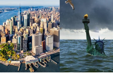 கடலுக்குள் மூழ்கி வரும் நியூயார்க் நகரம்? பகீர் கிளப்பும் நாசாவின் தகவல்!