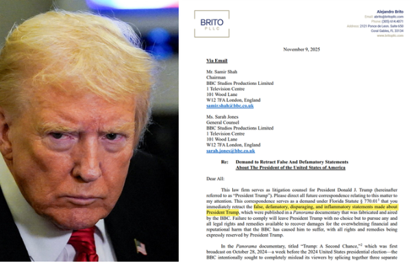 ஜனாதிபதி டொனால்ட் ட்ரம்பிடம் சிக்கி தவிக்கும் BBC செய்தி நிறுவனம்! | Trump Sues Bbc For 5 Billion In Damages ஜனாதிபதி டொனால்ட் ட்ரம்பிடம் சிக்கி தவிக்கும் BBC செய்தி நிறுவனம்! | Trump Sues Bbc For 5 Billion In Damages