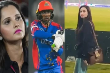 ஸ்டேடியத்தில் சானியா மிர்ஸா; கடுப்பான சோயிப் மாலிக்கின் 3-வது மனைவி - என்ன நடந்தது?
