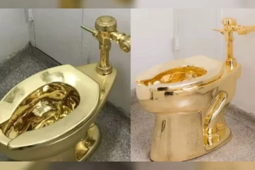 ஏலத்திற்கு வரும் 102.1 கிலோ தங்க கழிப்பறை! விலை எவ்வளவு தெரியுமா?