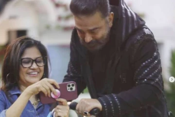 அந்த விசயத்திற்கு கமல் ஹாசன் பின்னால் இருக்கும் நடிகரின் மனைவி!! யாரு தெரியுமா!!