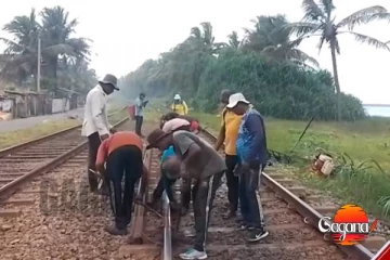 මුහුදුබඩ දුම්රිය මාර්ගයේ සංඥා පද්ධතියේ බරපතළ දෝෂයක් [VIDEO]